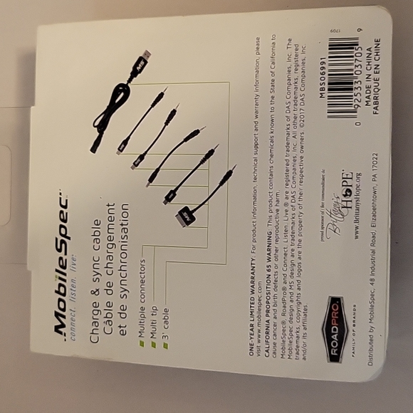 Mobile Spec Charge & Sync Cables - Picture 4 of 4